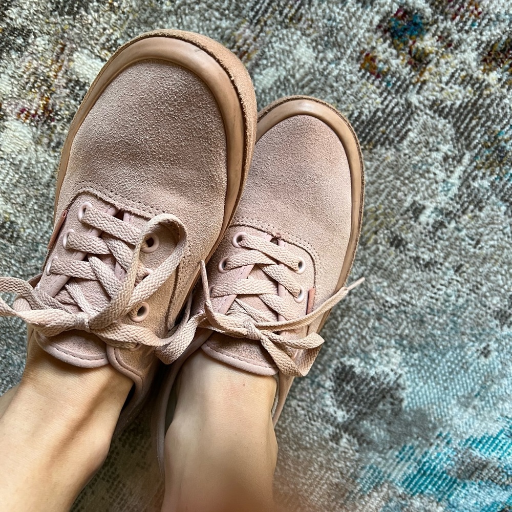 Vans authentic platform 2.0 suede outsole evening sand/muted clay skate shoe EUC - Picture 11 of 11